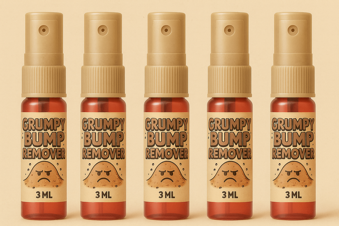 Grumpy Bump Remover 3ml Spray Bottle (5-pack)