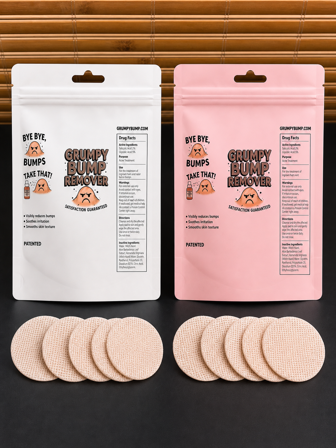 Grumpy Bump Remover Travel Pads